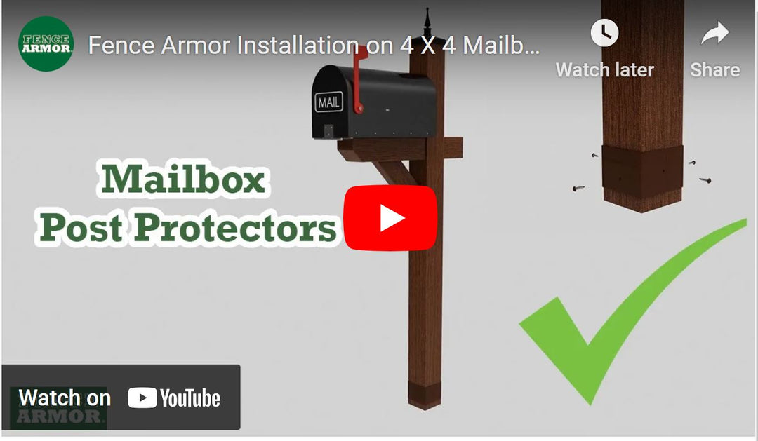 Fence Armor Installation on 4 X 4 Mailbox Post