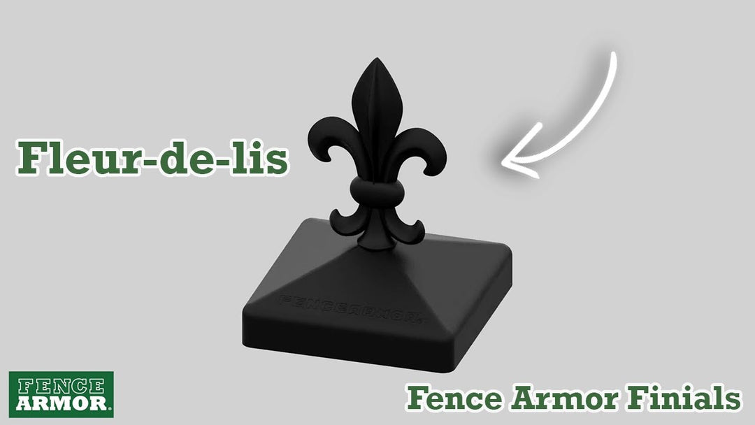 Fence Armor Fleurs-de-lis Finial Screw In | Fence Armor