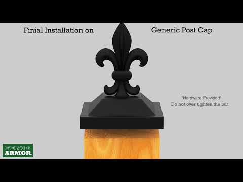 How To Install Fence Armor Finials on Generic Post Caps | Fence Armor