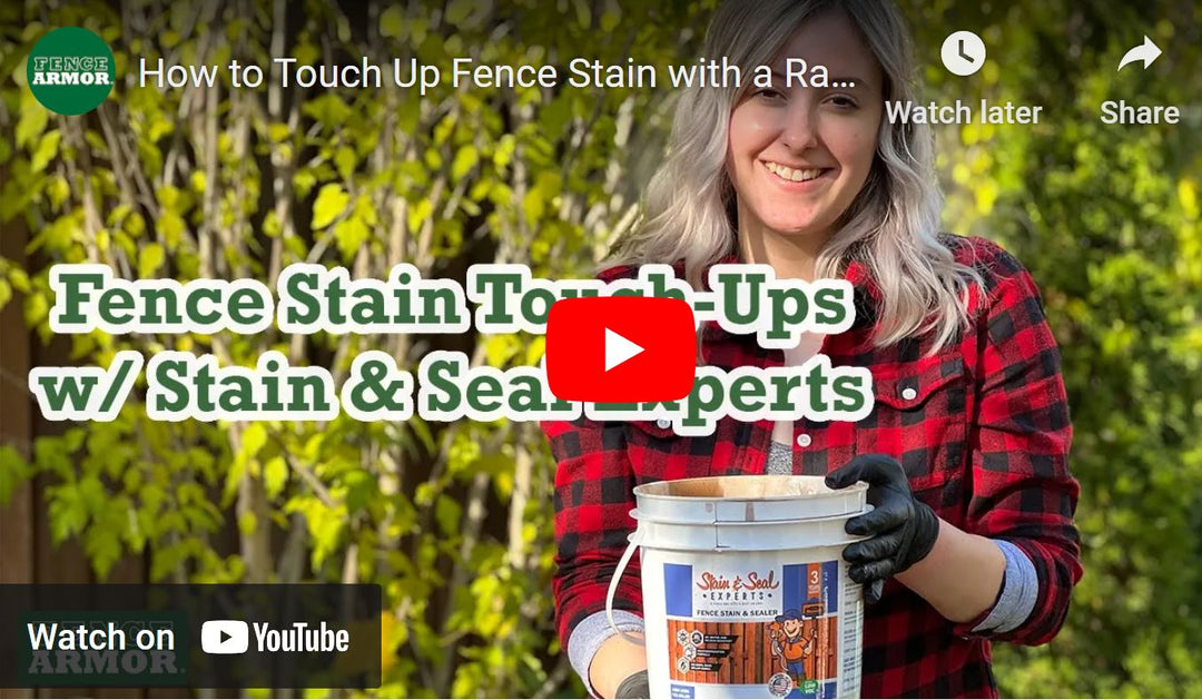 How to Touch Up Fence Stain with a Rag w/ Stain & Seal Experts Wood Stain | Fence Armor
