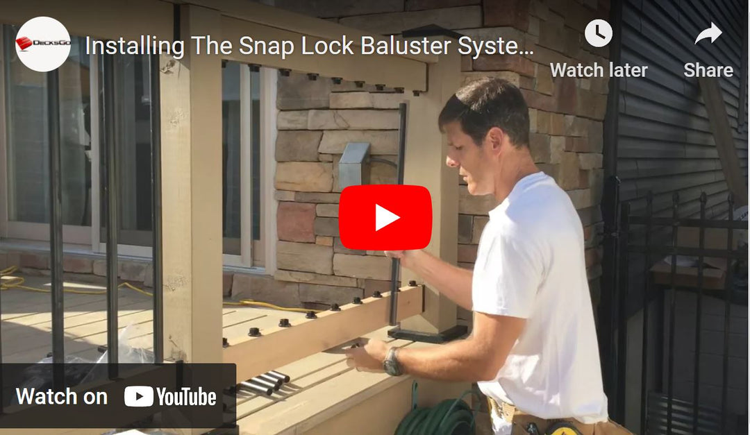Installing The Snap Lock Baluster System