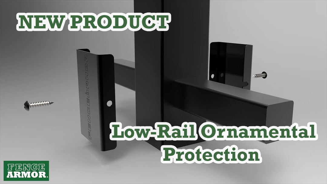 Low-Rail Ornamental Fence Post Guard Protection | Fence Armor
