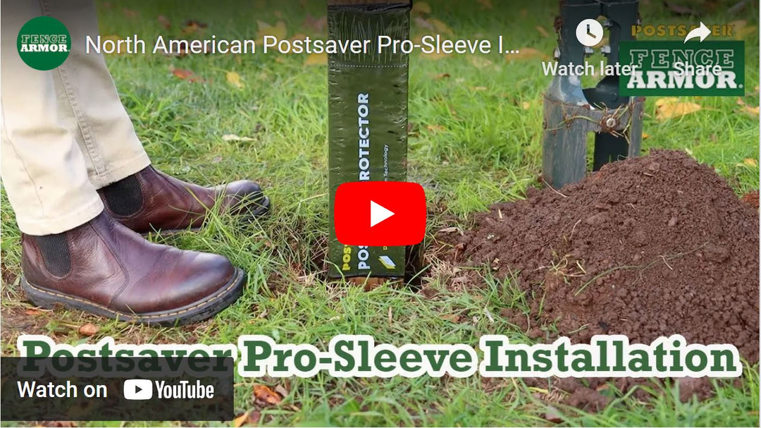 North American Postsaver Pro-Sleeve Installation | Fence Armor