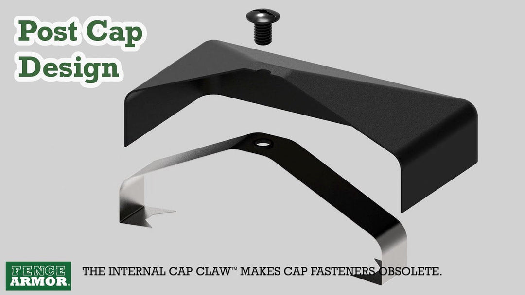 Fence Armor Post Cap Design & Cross Section | Fence Armor