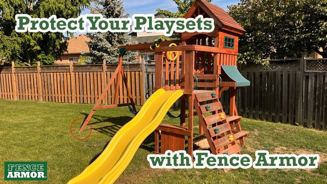 Wooden Playset Restoration and Protection with Fence Armor
