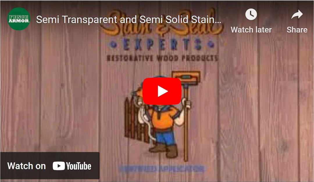 Semi Transparent and Semi Solid Stains Explained w/ Stain & Seal Experts | Fence Armor
