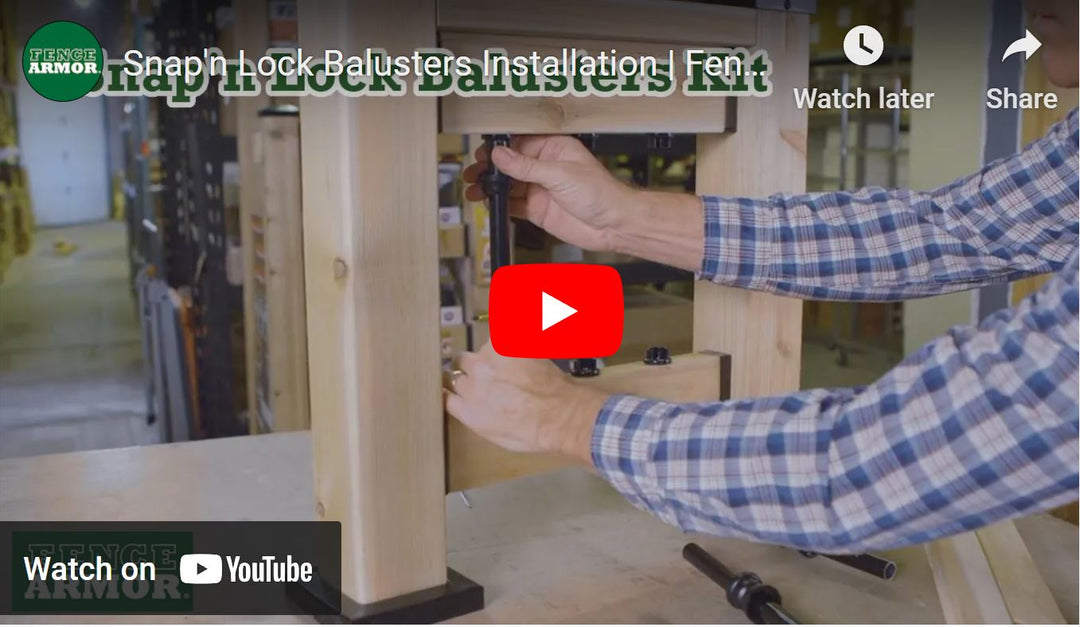 Snap'n Lock Balusters Installation | Fence Armor
