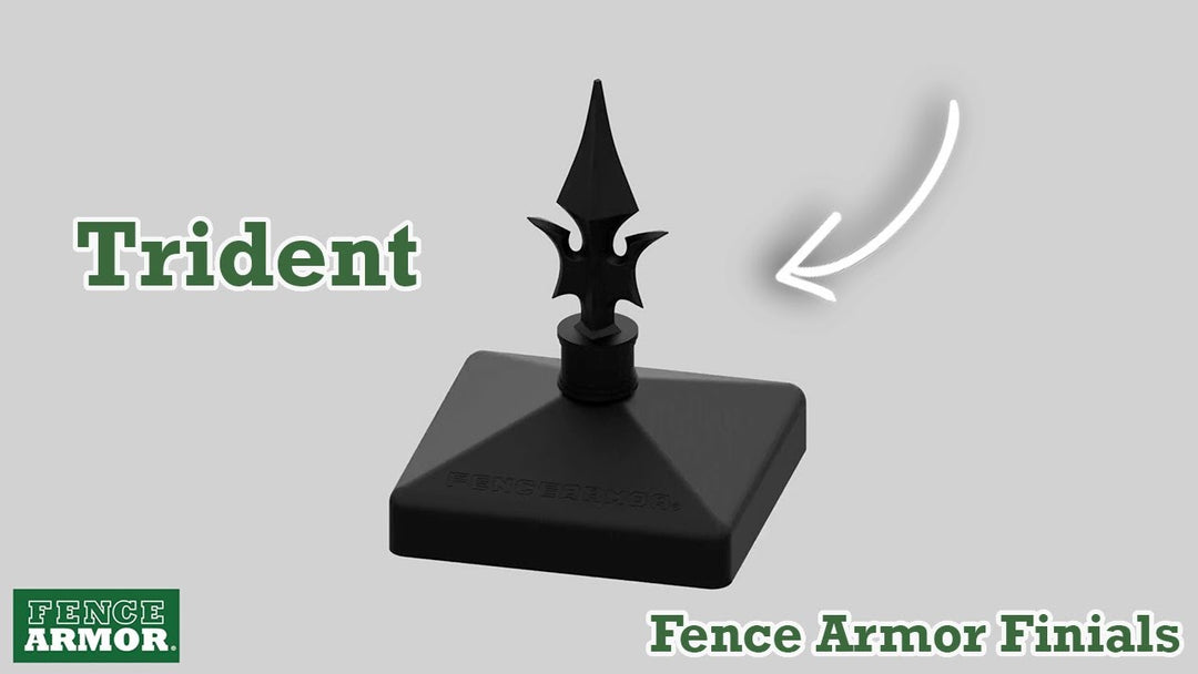 Fence Armor Trident Finial Screw In | Fence Armor