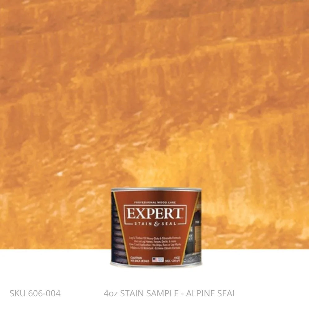 Log & Timber Oil for Log Homes & Timber Structures | EXPERT Professional Log Home Stain & Timber Oil | EXPERT 4oz Sample Can / Alpine Seal EXPERT - L&T Stain Stain & Seal Experts Store