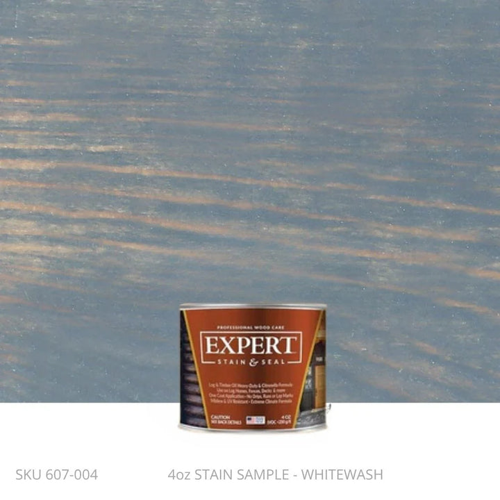 Log & Timber Oil for Log Homes & Timber Structures | EXPERT Professional Log Home Stain & Timber Oil | EXPERT 4oz Sample Can / Whitewash EXPERT - L&T Stain Stain & Seal Experts Store