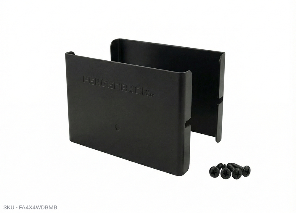 3" Tall Demi Privacy PostGuard™ Post Protection Demi Post Protection – 3˝ Tall & Fence Armor 3.50˝ x 0.50˝ / Black Demi Full Post Protection - Pairs Fence Armor