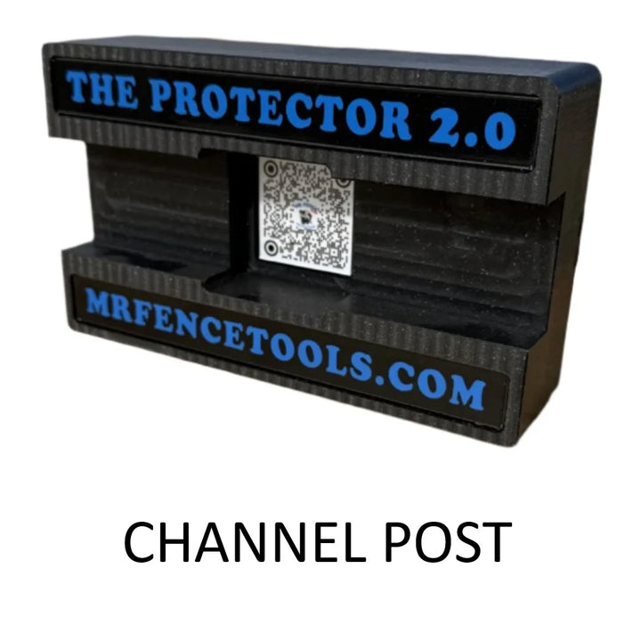 Fence Protector™ – Mr. Fence Tools Fence Post Protector for Vinyl & Metal Fences Channel Protector MFT - Tool Mr. Fence Tools