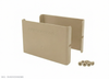 3" Tall Demi PostGuard™ Post Protection Demi Post Protection – 3˝ Tall & Fence Armor 3.50˝ x 0.50˝ / Clay Demi Full Post Protection - Pairs Fence Armor