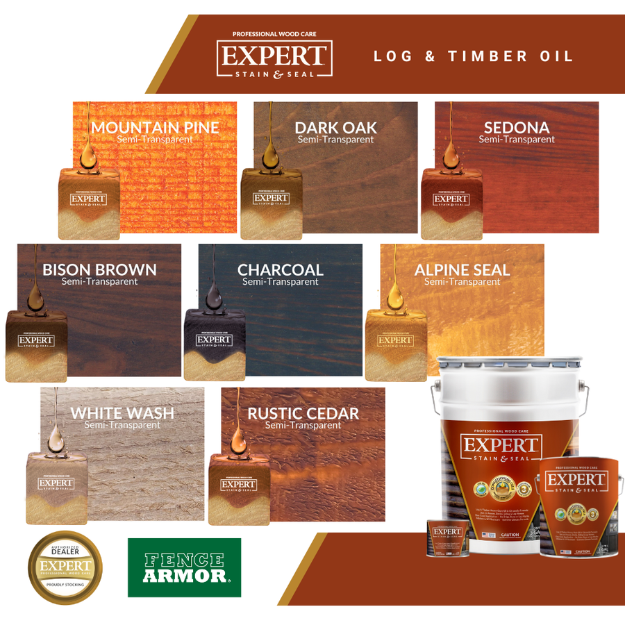 Professional Log Home Stain & Timber Oil | EXPERT – Fence Armor