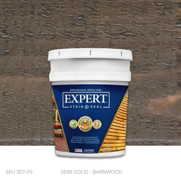 EXPERT Stain & Seal - Semi-Solid EXPERT Stain & Seal - Semi-Solid 5 Gallon Pail / Barnwood New-Ornamental Post Protection - Demi Fence Armor