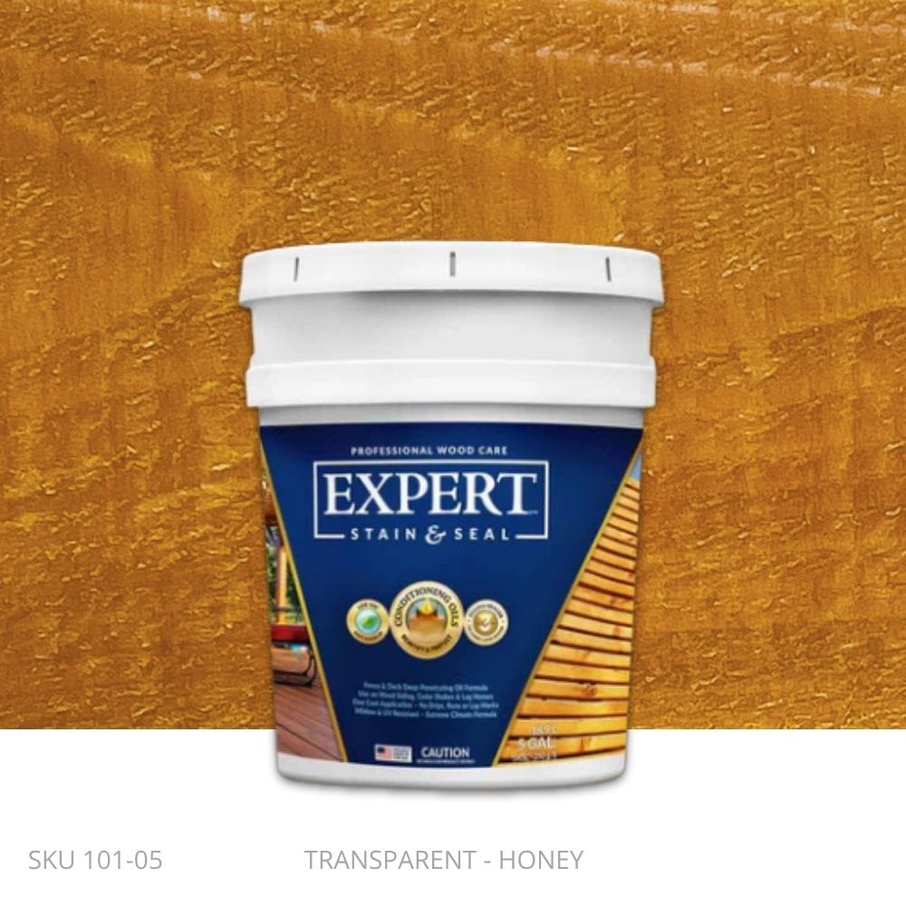 EXPERT Stain & Seal - Transparent Honey EXPERT Stain & Seal - Transparent 5 Gallon Pail / Honey New-Stain & Seal Experts Deck Stain Fence Armor