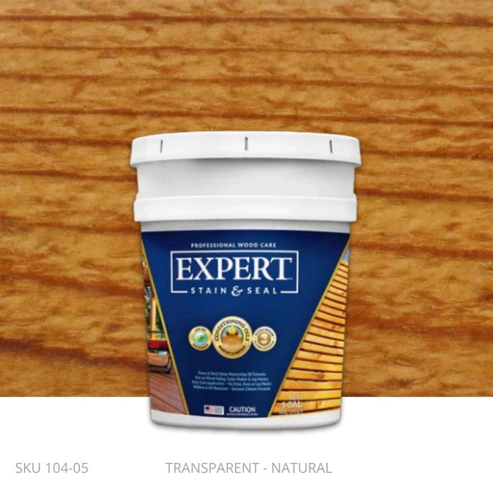 EXPERT Stain & Seal - Transparent Natural EXPERT Stain & Seal - Transparent 5 Gallon Pail / Natural New-Stain & Seal Experts Deck Stain Fence Armor