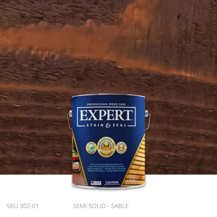 EXPERT Stain & Seal - Semi-Solid EXPERT Stain & Seal - Semi-Solid 1 Gallon Pail / Sable New-Ornamental Post Protection - Demi Fence Armor