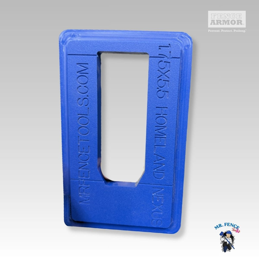 Mr. Fence - EZ Template™ Inserts for EZ Hole Template Frame EZ Template™ Inserts for EZ Template Frame - Fence Routing Templates 1 3/4" x 5 1/2" Deco - Homeland Nexus MFT - Tool Mr. Fence Tools