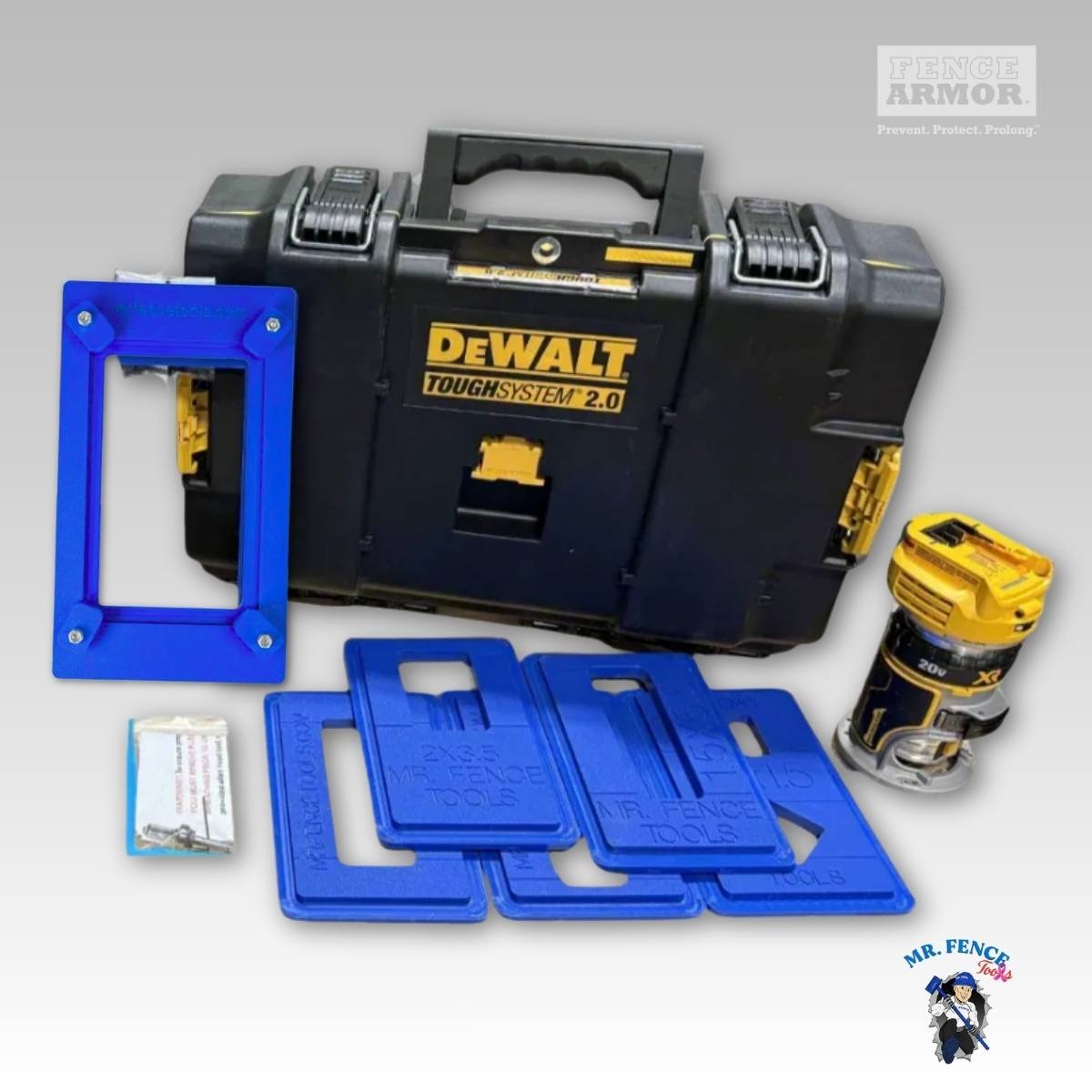 EZ Hole Template Kit™ Vinyl Fence Routing System DeWalt or