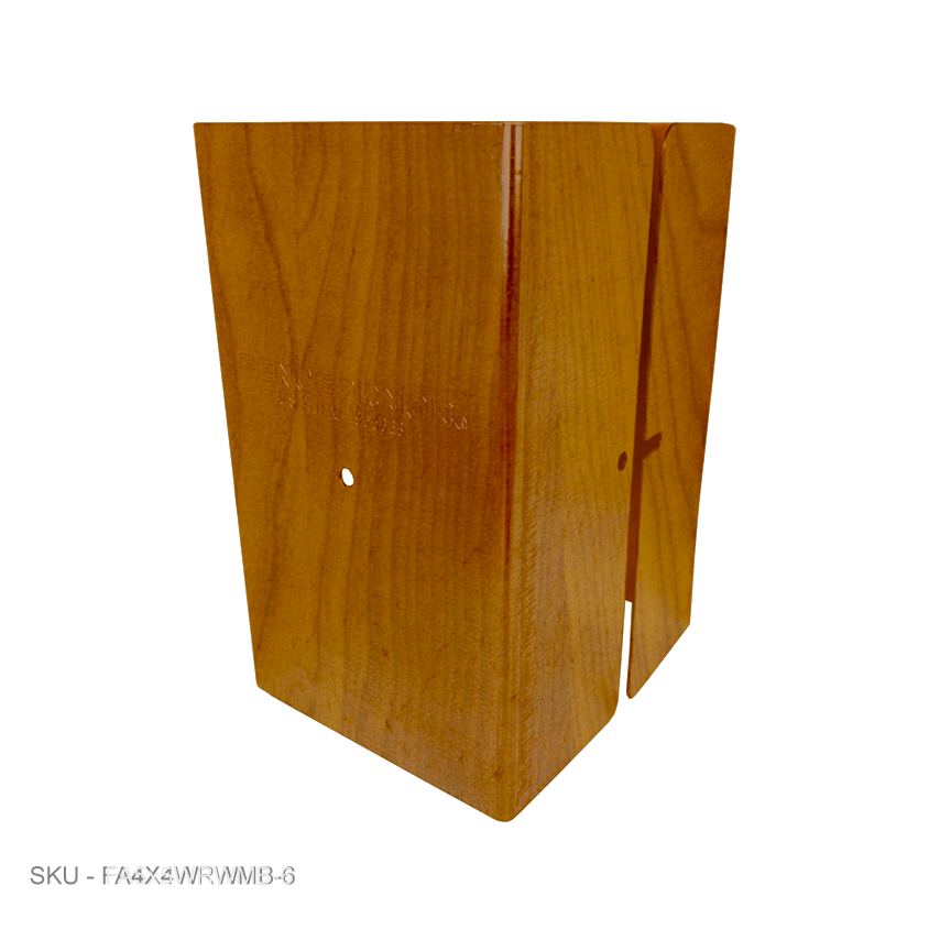 6″ Tall Full PostGuard™ Post Protection 6″ Full-Protection Fence Post Guard — Repair & Protect Wood Posts Pro Series - Pairs Fence Armor