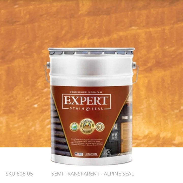 EXPERT Log & Timber Oil EXPERT Log & Timber Oil 5 Gallon Pail / Alpine Seal New-Ornamental Post Protection - Demi Fence Armor