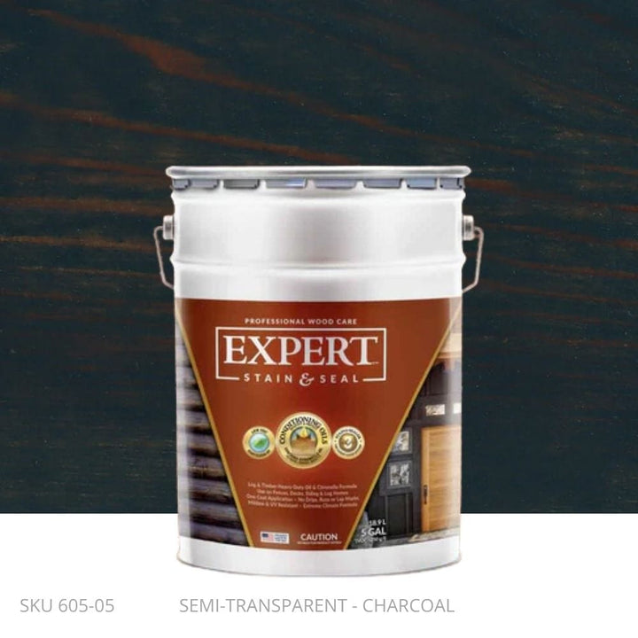 EXPERT Log & Timber Oil EXPERT Log & Timber Oil 5 Gallon Pail / Charcoal New-Ornamental Post Protection - Demi Fence Armor