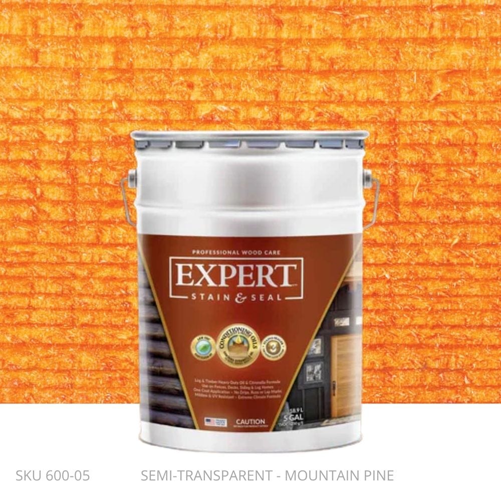 EXPERT Log & Timber Oil EXPERT Log & Timber Oil 5 Gallon Pail / Mountain Pine New-Ornamental Post Protection - Demi Fence Armor