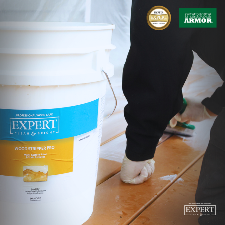 EXPERT™ NextGen Wood Stripper Pro – Professional Deck & Fence Coating Remover EXPERT™ NextGen Wood Stripper Pro – Deck & Fence Stain Remover 5 Gallons Wood Restoration Products Stain & Seal Experts Store
