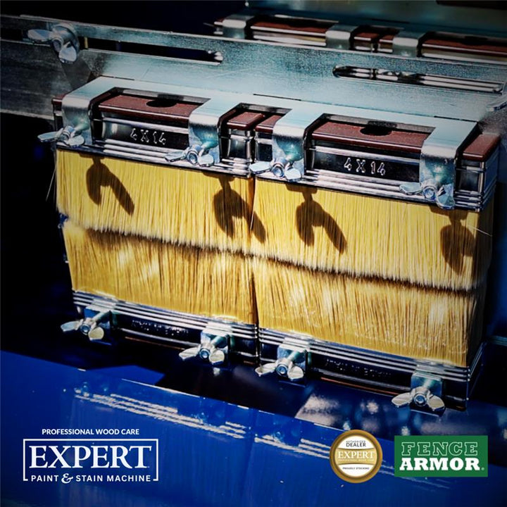 EXPERT Paint & Stain Machine Replacement Brushes - 12-Pack 100% Italian Natural Bristle EXPERT Paint & Stain Machine Replacement Brushes - 12-Pack 100% Italian Natural Bristle Fence Armor