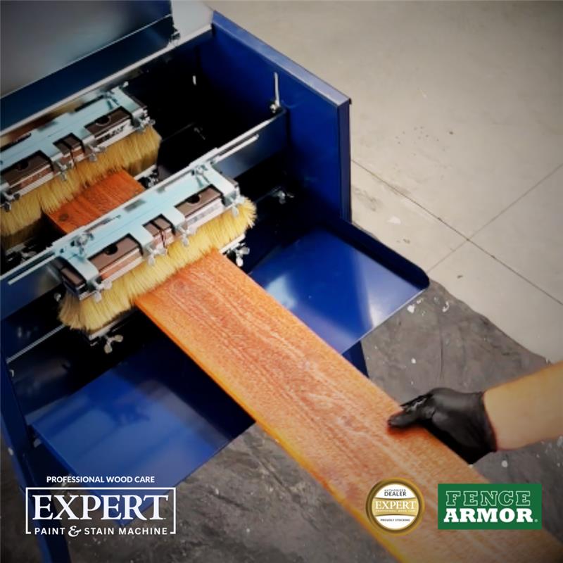 Stain Machine - EXPERT Stain & Paint Machine for Lumber EXPERT 6-Side Staining Machine for Lumber | Gravity-Fed Pre-Stain System Stain & Seal Experts Store