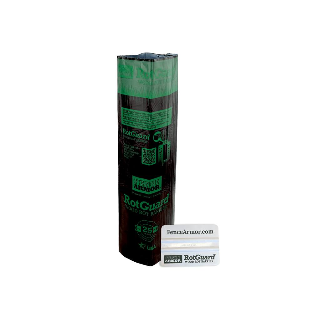 RotGuard™ - 4x4 Series RotGuard™ - 4x4 Series 4x4 Posts or smaller RotGuard™ self-adhesive wrap - Rot Barrier Fence Armor