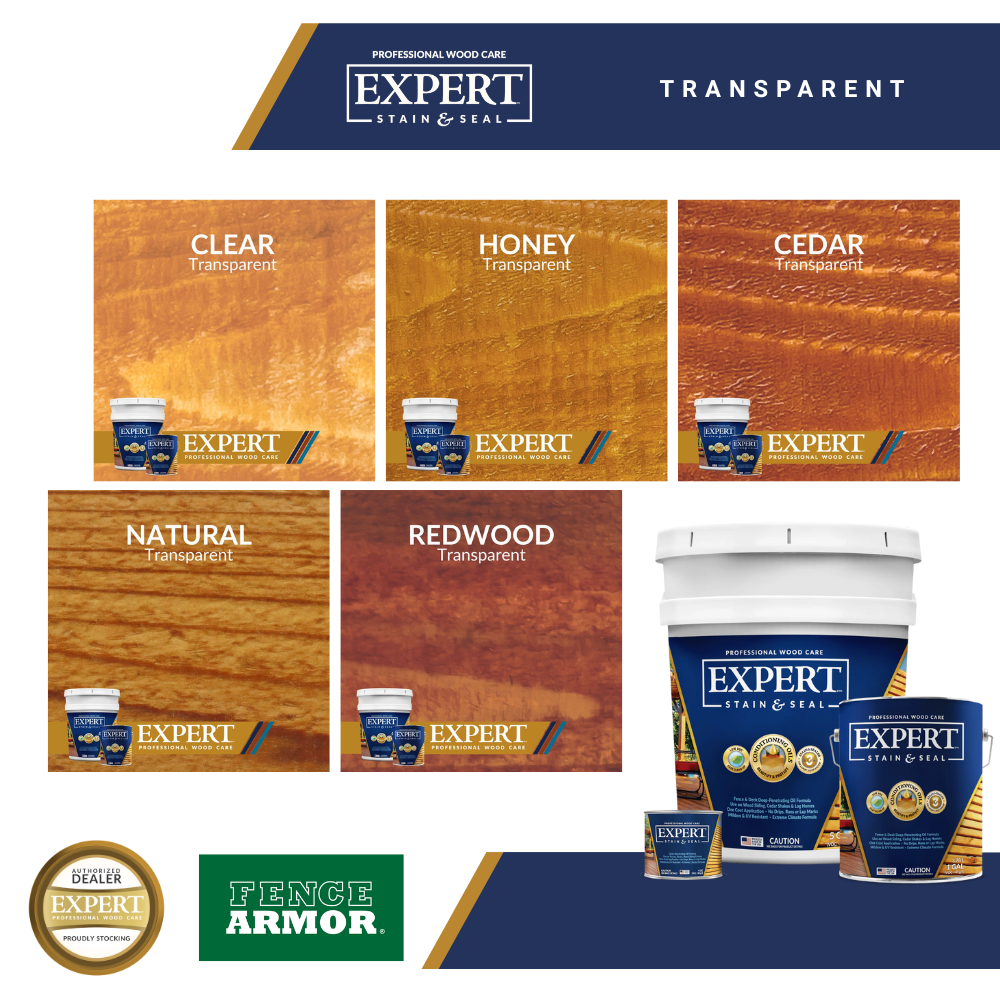 EXPERT Stain & Seal - Transparent EXPERT Stain & Seal - Transparent New-Stain & Seal Experts Deck Stain Fence Armor