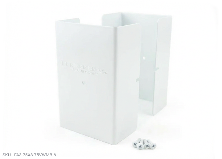 Fence Armor® Full-Protection Post Guard - 6″ Tall Upgrade 6″ Full-Protection Fence Post Guard — Repair & Protect Wood Posts 3.75" x 3.75" / White Pro Series - Pairs Fence Armor