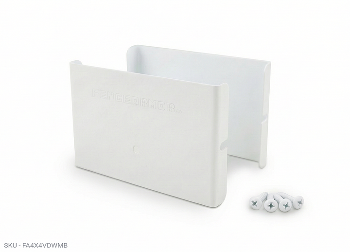 Privacy Fence Post Protection – 3˝ Tall Demi Post Protection – 3˝ Tall & Fence Armor 4.00˝ x 0.50˝ / White Demi Full Post Protection - Pairs Fence Armor