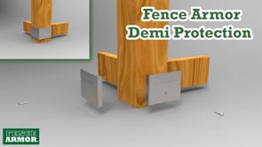 Privacy Fence Post Protection – 3˝ Tall