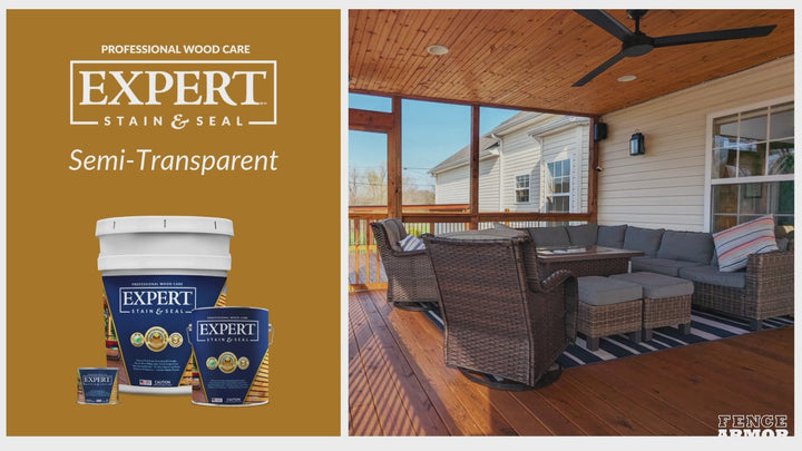 EXPERT Semi-Transparent Oil Stain for Cedar & Pressure-Treated Wood