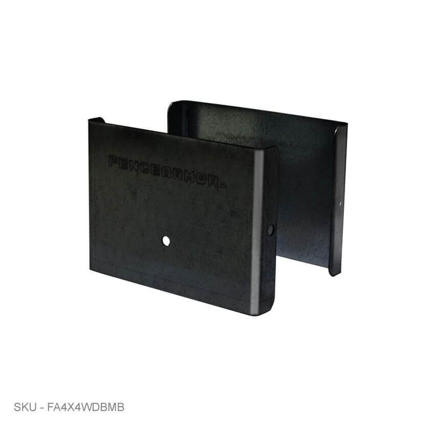 Privacy Fence Post Protection – 3˝ Tall Demi Post Protection – 3˝ Tall & Fence Armor 3.50˝ x 0.50˝ / Black Demi Full Post Protection - Pairs Fence Armor